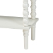 Baxton Studio Malinda Classic White Wood 2-Drawer Console Table with Spindle Legs - BSOJY24A178-Off White/Wooden-Console Table