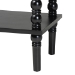 Baxton Studio Malinda Classic Black Wood 2-Drawer Console Table with Spindle Legs - BSOJY24A178-Black/Wooden-Console Table