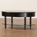 Baxton Studio Malinda Classic Black Wood 1-Drawer Coffee Table with Spindle Legs - BSOJY24A179-Black/Wooden-Coffee Table