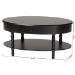 Baxton Studio Malinda Classic Black Wood 1-Drawer Coffee Table with Spindle Legs - BSOJY24A179-Black/Wooden-Coffee Table
