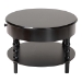 Baxton Studio Malinda Classic Black Wood 1-Drawer Coffee Table with Spindle Legs - BSOJY24A179-Black/Wooden-Coffee Table