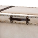 Baxton Studio Nevio Vintage Weathered White Canvas Storage Trunk - BSOJY24A051-Large-White/Canvas-Storage Ottoman