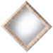 bali & pari Adino Bohemian Woven Natural Grasscloth Square Accent Mirror - BSOAdino-Waterhyacinth-Square Medium-Mirror