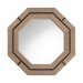 bali & pari Mirai Bohemian Woven Grasscloth Octagon Accent Mirror - BSOGrasscloth Mendong Black-Octagon-Mirror