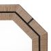 bali & pari Mirai Bohemian Woven Grasscloth Octagon Accent Mirror - BSOGrasscloth Mendong Black-Octagon-Mirror