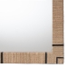 bali & pari Mirai Bohemian Woven Grasscloth Rectangle Accent Mirror - BSOGrasscloth Mendong Black-Rectangle-Mirror