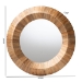 bali & pari Tarun Bohemian Grasscloth Accent Mirror - BSOWaterhyacinth-Round Conic-Mirror