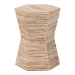 bali & pari Idana Bohemian Woven Grasscloth Hourglass End Table - BSONatural Woven Mendong-Hexagon-ET