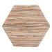 bali & pari Idana Bohemian Woven Grasscloth Hourglass End Table - BSONatural Woven Mendong-Hexagon-ET