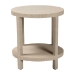 bali & pari Rocco Bohemian Woven Grasscloth End Table - BSORocco-Natural Woven Grasscloth-ET