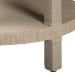bali & pari Rocco Bohemian Woven Grasscloth End Table - BSORocco-Natural Woven Grasscloth-ET