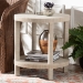 bali & pari Rocco Bohemian Woven Grasscloth End Table - BSORocco-Natural Woven Grasscloth-ET