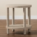 bali & pari Rocco Bohemian Woven Grasscloth End Table - BSORocco-Natural Woven Grasscloth-ET