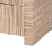 bali & pari Hannah Bohemian Woven Grasscloth 1-Drawer Nightstand - BSOHannah-Natural Woven Grasscloth-NS