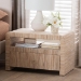 bali & pari Hannah Bohemian Woven Grasscloth 1-Drawer Nightstand - BSOHannah-Natural Woven Grasscloth-NS