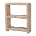 bali & pari Lucy Bohemian Woven Grasscloth Bookshelf