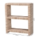 bali & pari Lucy Bohemian Woven Grasscloth Bookshelf - BSOLucy-Natural Woven Grasscloth-Bookshelf