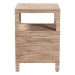 bali & pari Paine Bohemian Woven Grasscloth 2-Drawer Nightstand - BSOPaine-Natural Woven Grasscloth-NS