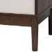 Baxton Studio Nikolai Mid-Century Beige Fabric and Wenge Brown Wood 6-Drawer Dresser - BSOMG9009-Beige/Wenge-6DW-Dresser