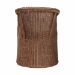 bali & pari Memphis Bohemian Peanut Brown Braided Rattan Arm Chair - BSOMemphis-Peanut Brown/Rattan-CC