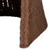bali & pari Memphis Bohemian Peanut Brown Braided Rattan Arm Chair - BSOMemphis-Peanut Brown/Rattan-CC