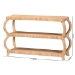 bali & pari Dalida Bohemian Natural Rattan 3-Tier Console Table - BSOWS104-Natural Rattan-Console Table