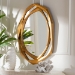 Baxton Studio Halen Antique Goldleaf Accent Wall Mirror - BSORXW-10954-Wall Mirror