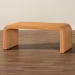 bali & pari Guevara Bohemian Light Honey Fluted Rattan Coffee Table - BSOWaterfall-Light Honey-Rattan-CT
