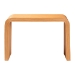bali & pari Guevara Bohemian Light Honey Fluted Rattan Console Table - BSOWaterfall Model 1-Light Honey-Rattan-Console Table