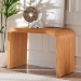 bali & pari Guevara Bohemian Light Honey Fluted Rattan Console Table - BSOWaterfall Model 1-Light Honey-Rattan-Console Table