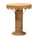 bali & pari Pabla Bohemian Light Honey Rattan Scalloped Accent Table