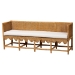 bali & pari Seranay Bohemian Scallop Light Honey Rattan 2-Piece Dining Nook Set - BSOPalm Short-Natural Rattan-L Shape Seating