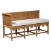 bali & pari Seranay Bohemian Scallop Light Honey Rattan 2-Piece Dining Nook Set - BSOPalm Short-Natural Rattan-L Shape Seating