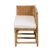 bali & pari Seranay Bohemian Scallop Light Honey Rattan 2-Piece Dining Nook Set - BSOPalm Short-Natural Rattan-L Shape Seating