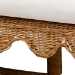 bali & pari Seranay Bohemian Scallop Light Honey Rattan 2-Piece Dining Nook Set - BSOPalm Short-Natural Rattan-L Shape Seating