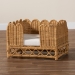 bali & pari Palm Bohemian Light Honey Rattan Pet Bed - BSOPalm Short-Natural Rattan-Pet Bed