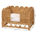 bali & pari Palm Bohemian Light Honey Rattan Pet Bed - BSOPalm Short-Natural Rattan-Pet Bed