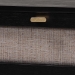 Baxton Studio Shirin Mid-Century Beige Fabric and Black Wood 1-Drawer Nightstand - BSOMG9013-Sand Stone-FG2203-2/Black-1DW-NS