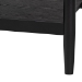 Baxton Studio Shirin Mid-Century Beige Fabric and Black Wood 1-Drawer Nightstand - BSOMG9013-Sand Stone-FG2203-2/Black-1DW-NS