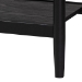 Baxton Studio Shirin Mid-Century Beige Fabric and Black Wood 6-Drawer Dresser - BSOMG9013-Sand Stone-FG2203-2/Black-6DW-Dresser