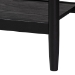 Baxton Studio Shirin Mid-Century Beige Fabric and Black Wood Queen 4-Piece Bedroom Set with Two nightstands - BSOShirin-Sand Stone/Black-Queen-4PC Bedroom Set