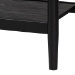 Baxton Studio Florica Art Deco Black Wood Queen 4-Piece Bedroom Set with Two Nightstands - BSOWenna-Sand Stone/Black-Queen-4PC Bedroom Set