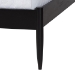Baxton Studio Florica Art Deco Black Wood Queen 4-Piece Bedroom Set with Two Nightstands - BSOWenna-Sand Stone/Black-Queen-4PC Bedroom Set