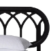 Baxton Studio Florica Art Deco Black Wood Queen 5-Piece Bedroom Set - BSOShelby-Sand Stone/Black-Queen-5PC Bedroom Set