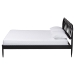 Baxton Studio Florica Art Deco Black Wood Queen Platform Bed - BSOMG0240-1-Black-Queen