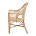 bali & pari Zaira Modern Bohemian Natural Rattan Arm Chair - BSOZaira-Version2-Rattan-AC