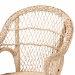 bali & pari Zaira Modern Bohemian Natural Rattan Arm Chair - BSOZaira-Version2-Rattan-AC