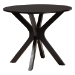 Baxton Studio Norah Modern Grey Fabric and Dark Brown Finished Wood 5-Piece Dining Set - BSONorah-Grey/Dark Brown-5PC Dining Set