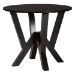 Baxton Studio Elise Modern Grey Fabric and Dark Brown Finished Wood 5-Piece Dining Set - BSOLydie-Grey/Dark Brown-5PC Dining Set