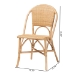 bali & pari Jaylyn Bohemian Natural Rattan Dining Chair - BSO13688-Rattan-DC